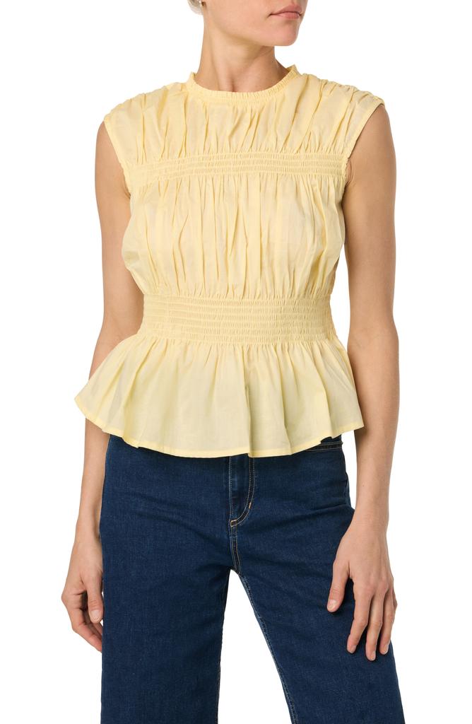 Joe's Sleeveless Cotton Voile Peplum Top