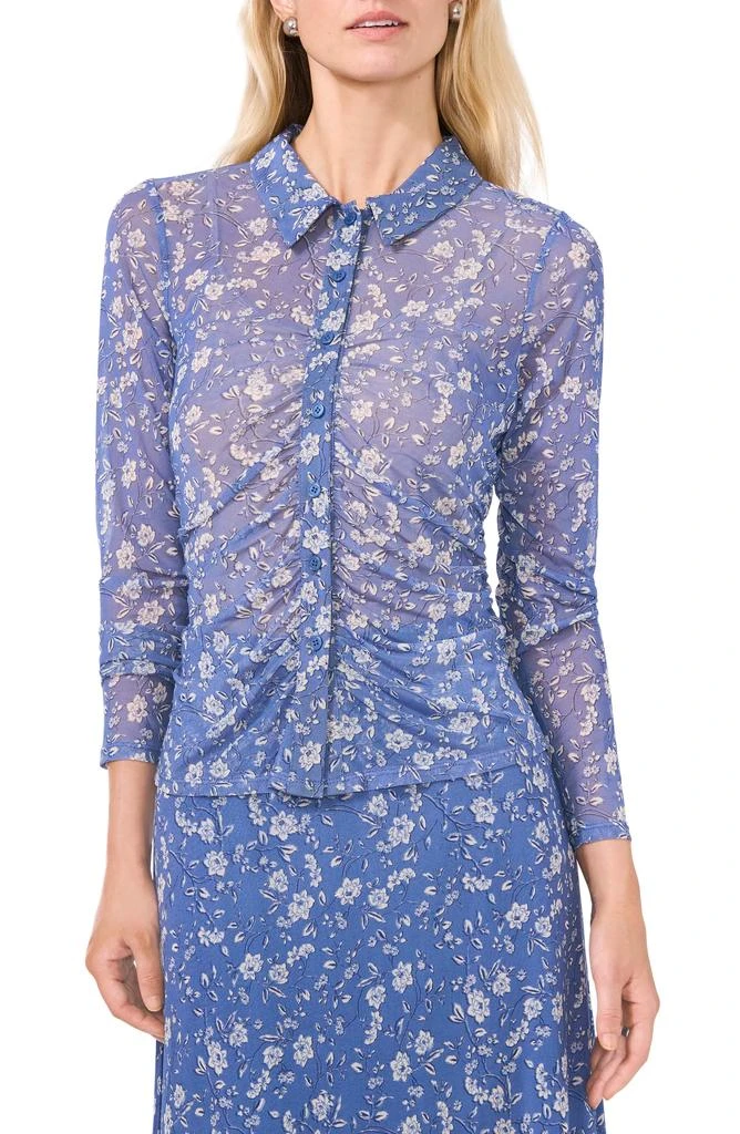 knee length dresses for ladies Mesh Memphis Oversized Shirt main image 1