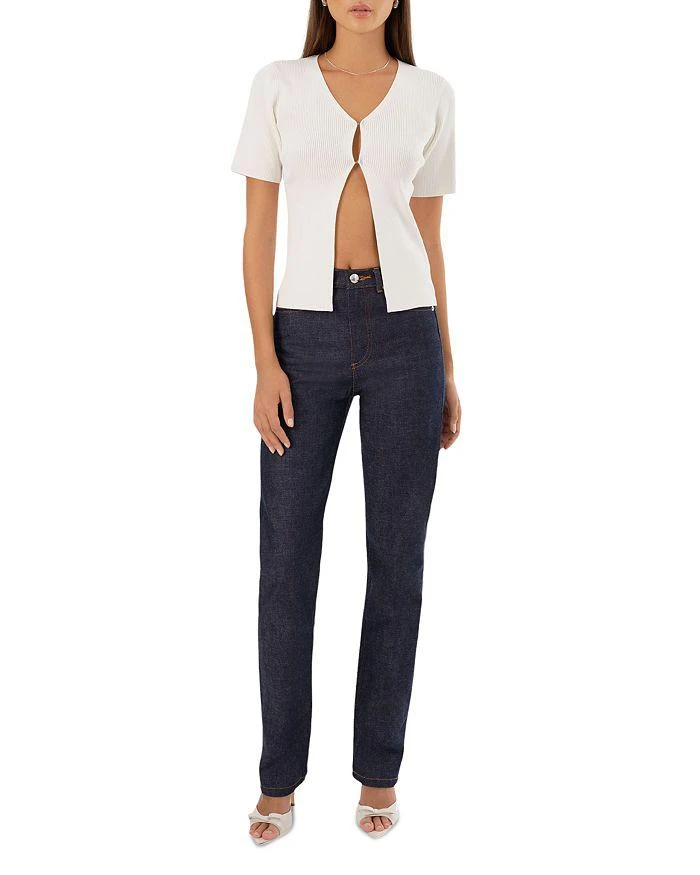 LaMarque Aurelie Ribbed V Neck Top 2