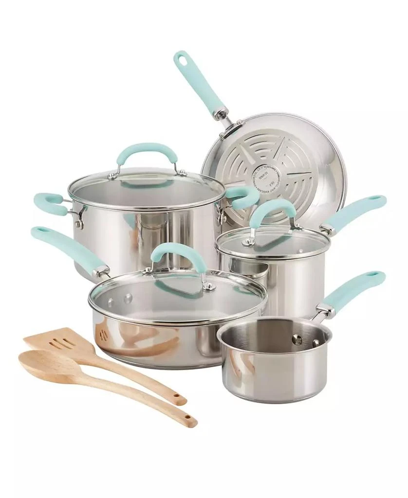 Rachael Ray Create Delicious Stainless Steel 10-Pc. Cookware Set 1