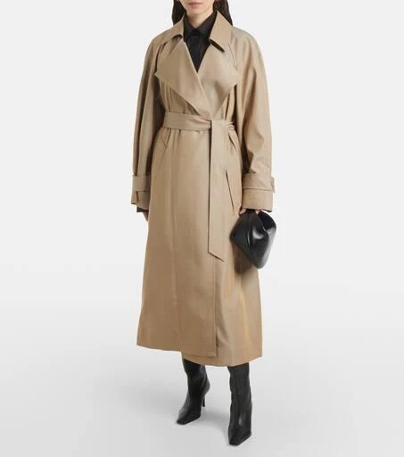 The Frankie Shop Astoria cutout trench coat 7