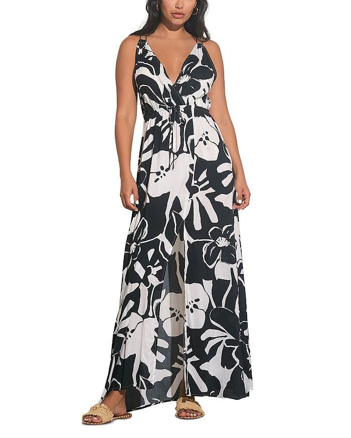 Elan V Neck Maxi Dress 1
