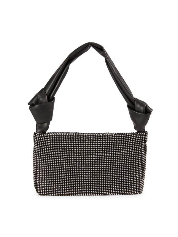 La Regale Crystal Mesh Top Handle Bag