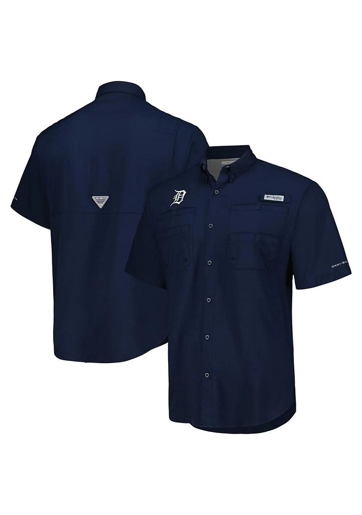 Columbia MLB Detroit Tigers Tamiami Omni-Shade Button-Down Shirt