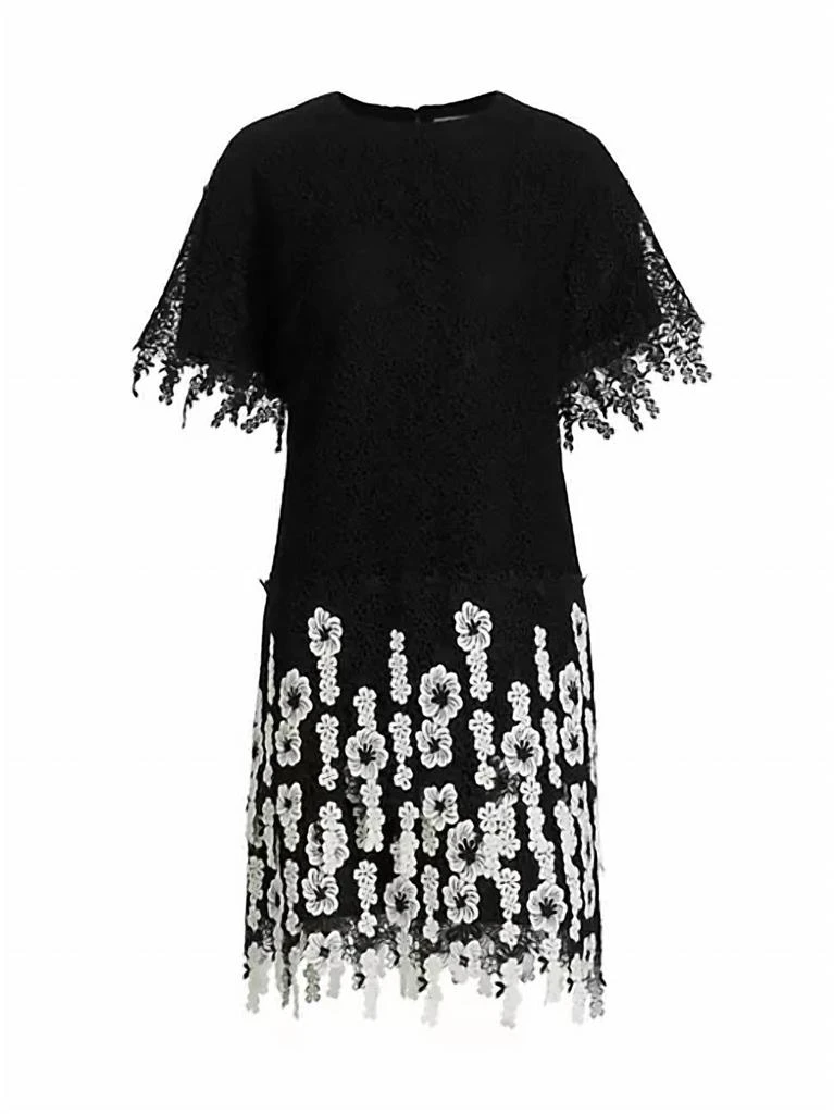 LELA ROSE Lela Rose - Lace Floral Minidress 4