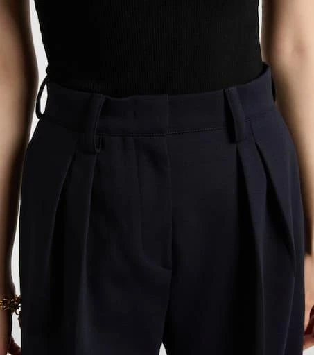 Max Mara Molo pleated wool and cotton-blend pants 4