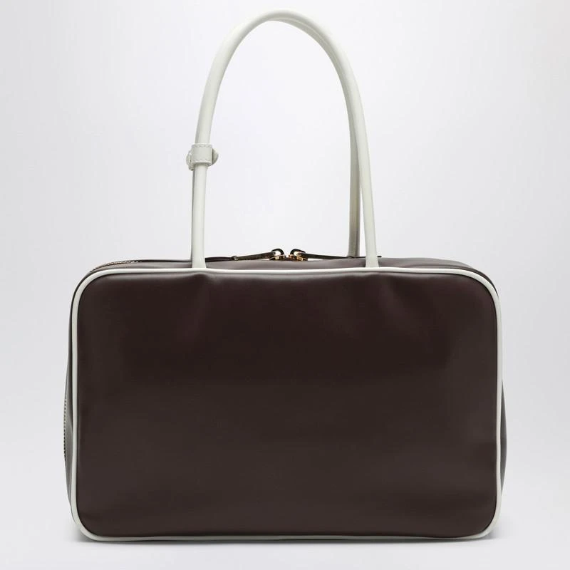 Miu Miu Brown/white leather handbag 4