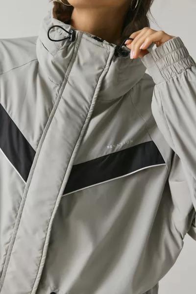P.E Nation P.E Nation Shelter Biscuit Cropped Windbreaker Jacket