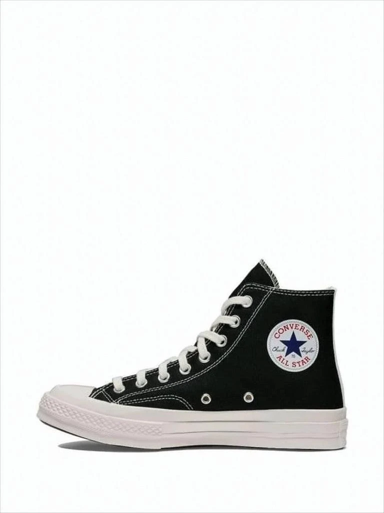 Comme des Garcons High-Top Sneakers With Classic Canvas Upper And Iconic Heart Detail 4