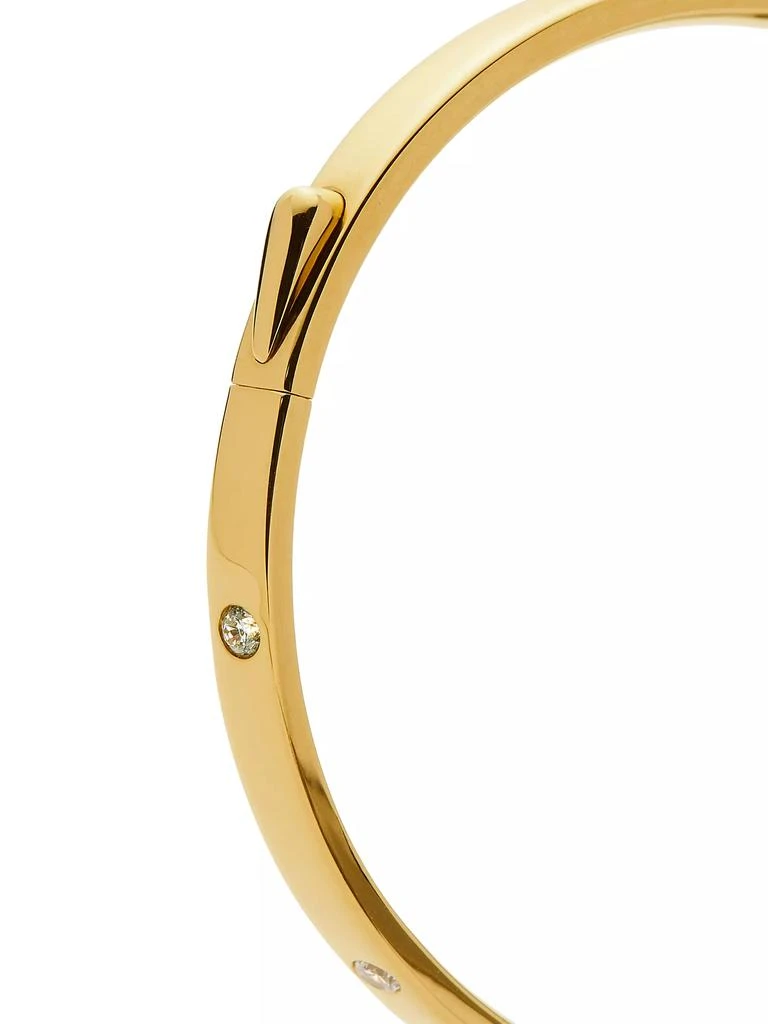 Missoma Magma Interstellar 18K-Yellow-Gold Vermeil & Cubic Zirconia Hinged Bangle 5