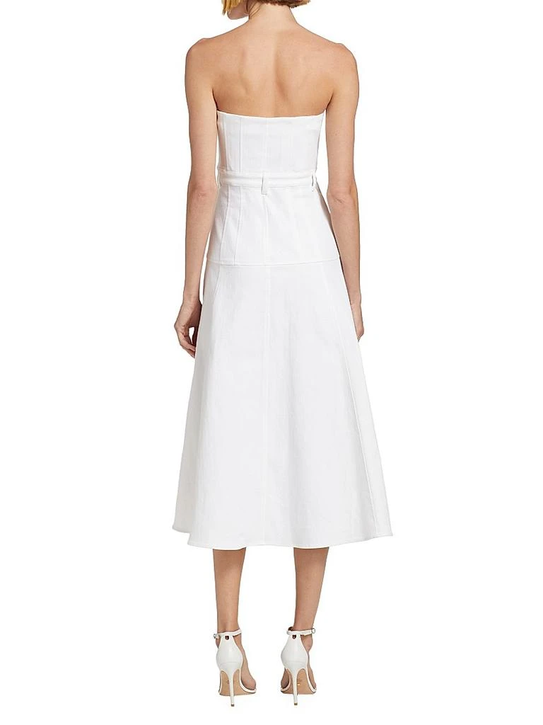 Cinq à Sept Veena Denim Strapless Midi-Dress 5