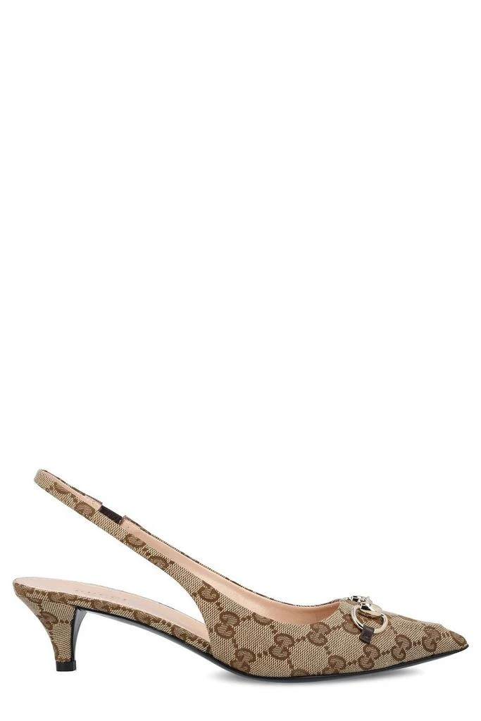 Gucci Gucci GG Monogrammed Slingback Pumps 1