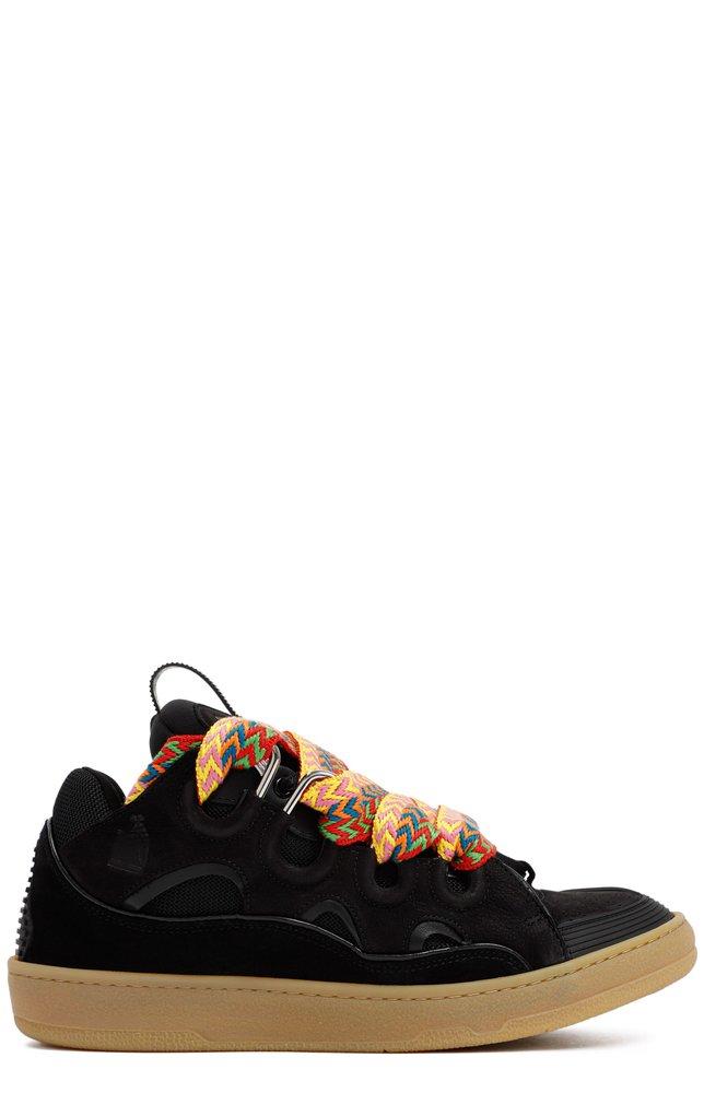 Lanvin Lanvin Curb Round Toe Lace-Up Sneakers