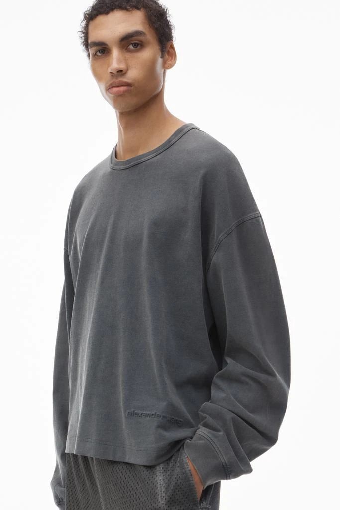 Alexander Wang Men's Long-Sleeve Tee in Cotton Jersey 3