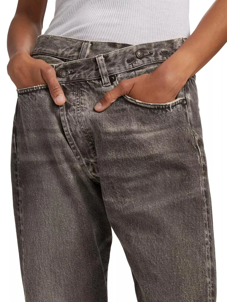 R13 Crossover Low-Rise Baggy Drop-Crotch Jeans 6