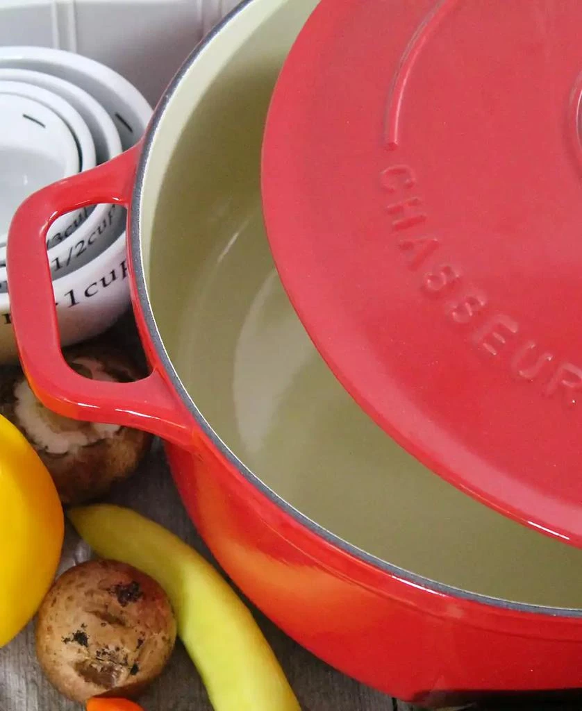 Chasseur French Enameled Cast Iron 6.25 Qt. Round Dutch Oven 3