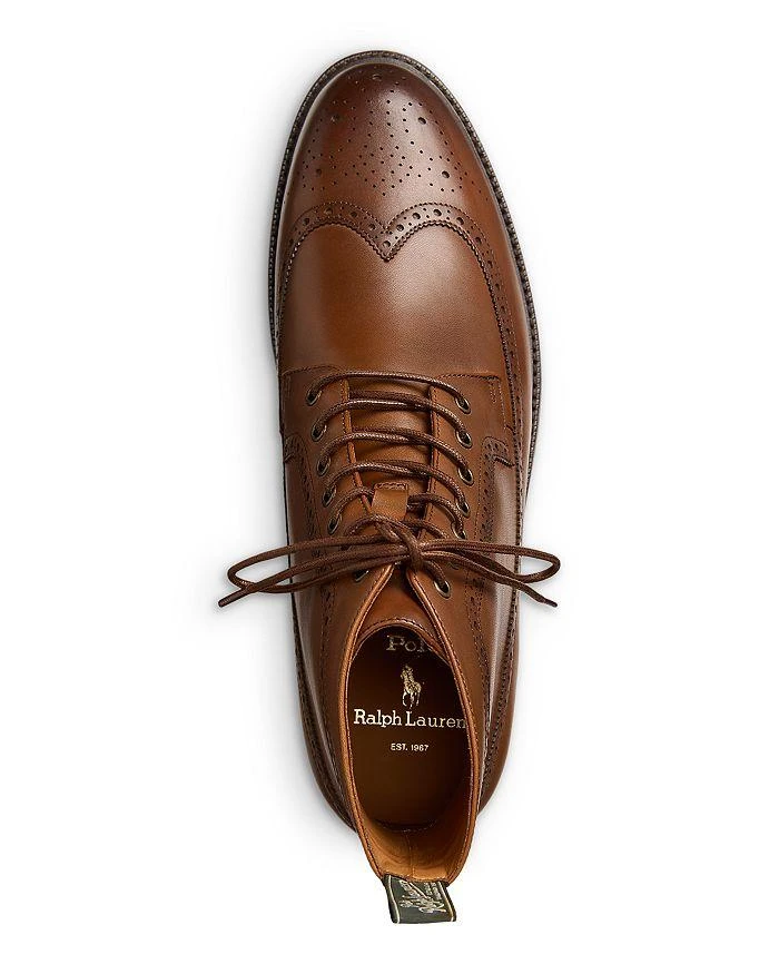 Ralph Lauren Men's Leather Wingtip Boots 2