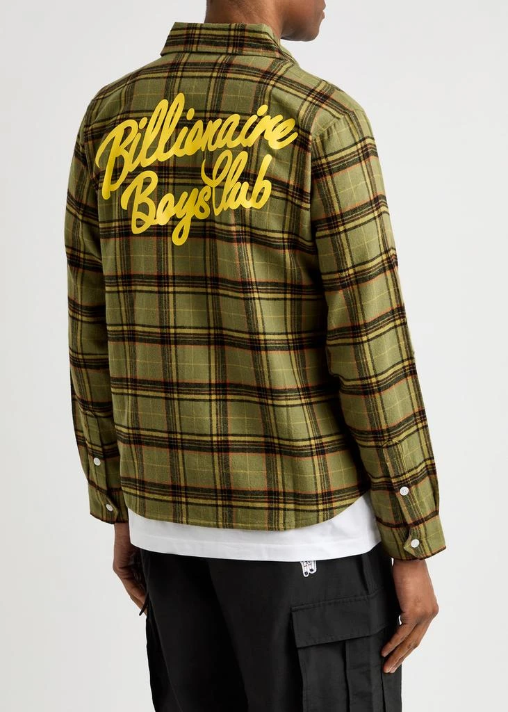 Billionaire Boys Club Logo checked flannel shirt  3