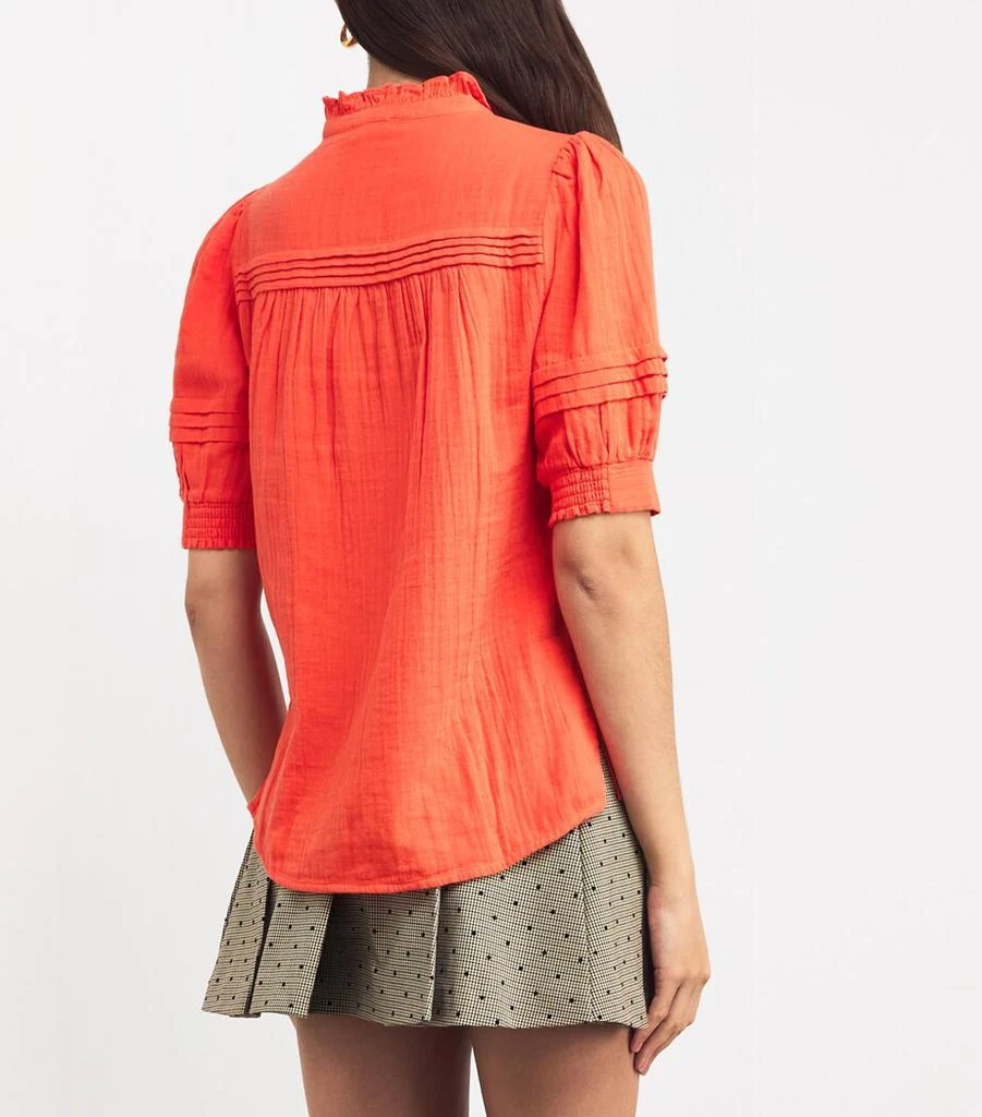 ME+EM Cotton Frill-Trim Blouse 4