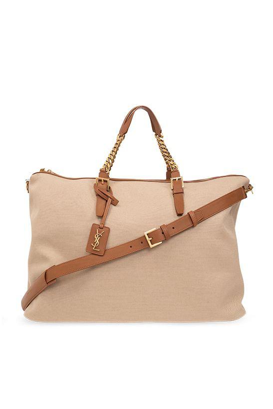 【関税＆送料込み】Saint Laurent Travel Bags Saint Laurent Laurent Travel Bag in Desert Dust & Brick | FWRD