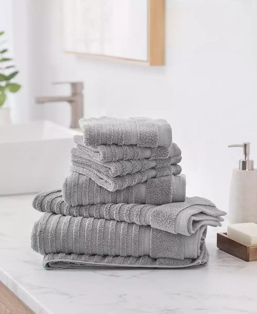 Martha Stewart Martha Stewart Quick Dry Cotton Solid 4-Pc. Washcloth Set, 13" x 13", Exclusively at Macy’s
