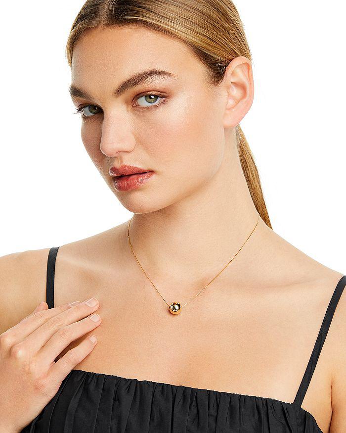 Bloomingdale's 14K Yellow Gold Bead Pendant Necklace, 18"