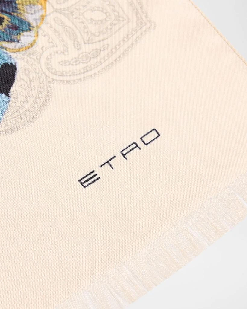 ETRO Bohemian Print Cotton 
Silk Scarf 4