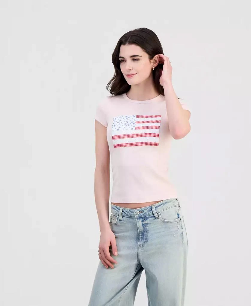 Just Polly Juniors
 Patchwork Flag Short-Sleeve T-Shirt