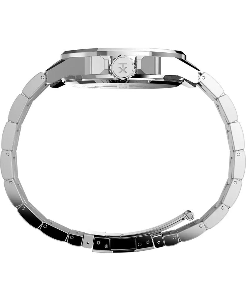 Timex Men's Analog Black Stainless Steel Watch, 46mm