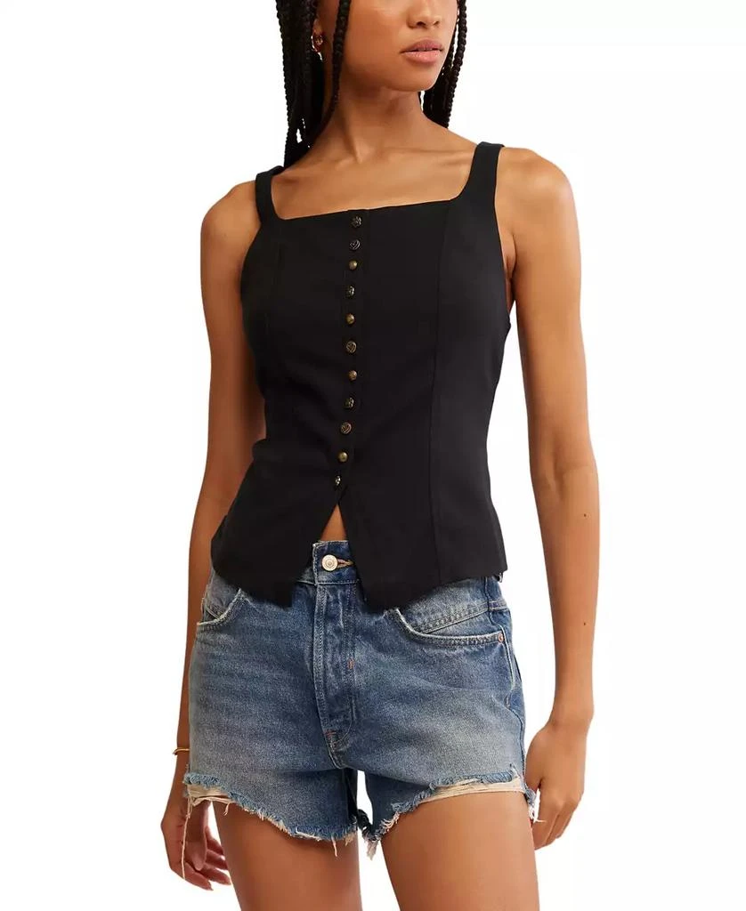 Free People Women's A Moment In Time Corset Vest 1