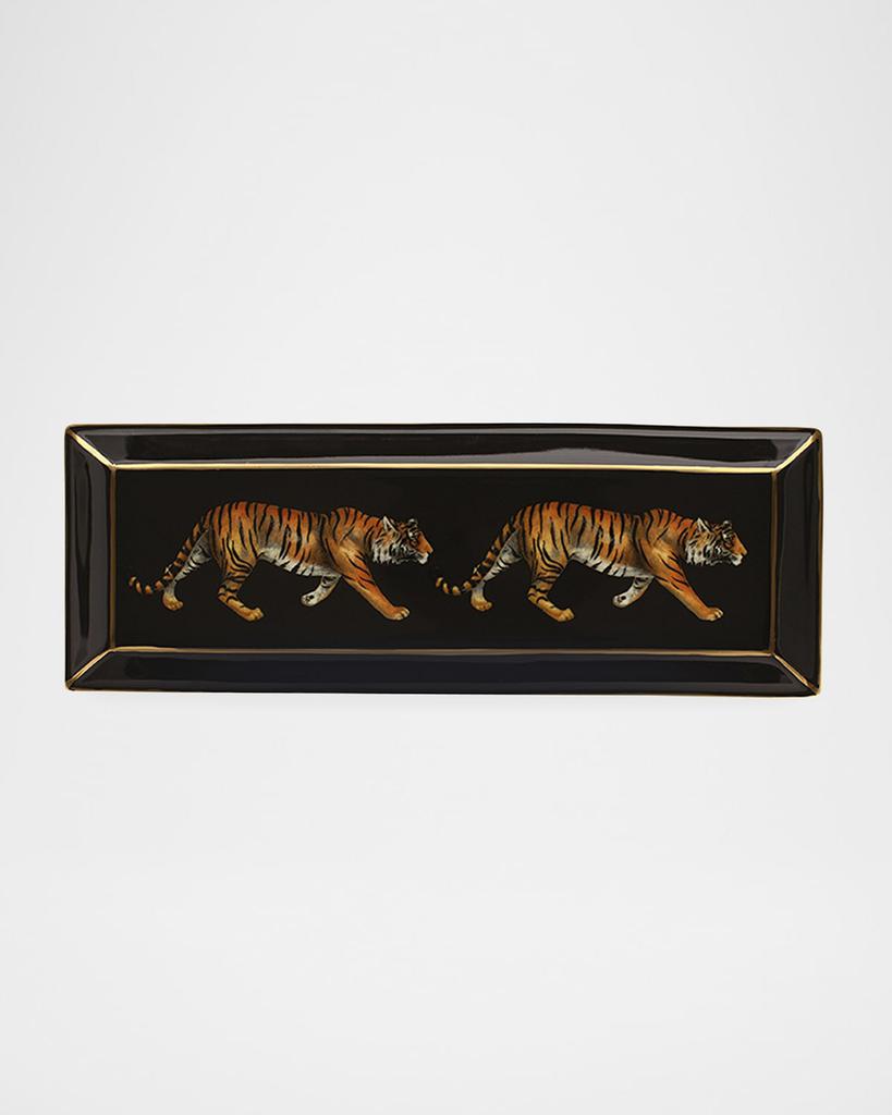 Halcyon Days Twin Tiger Rectangular Tray