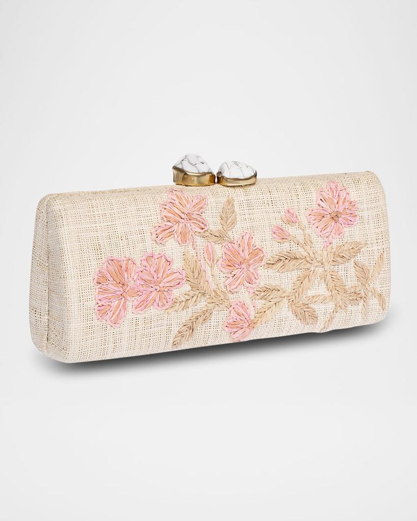 Rafe Alessandra Flower Long Clutch Bag
