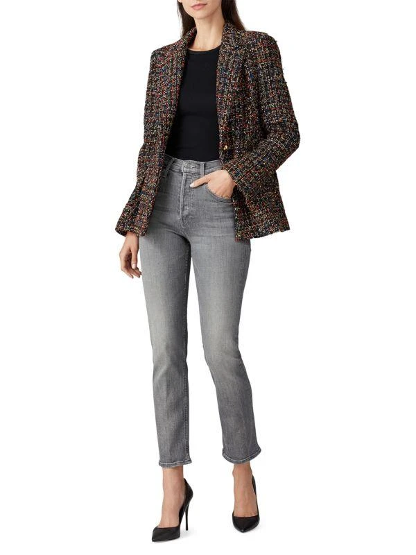 Amanda Uprichard Tweed Single Button Blazer 3