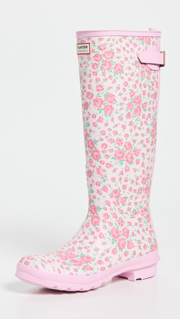HUNTER BOOTS x LoveShackFancy Original Tall Back Adjustable Boots