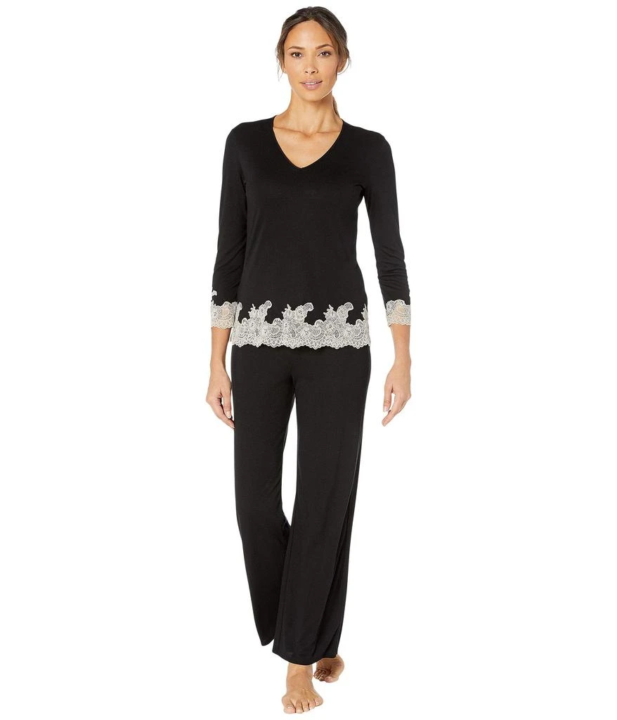 Natori Luxe Shangri-La Long Sleeve PJ Set 1