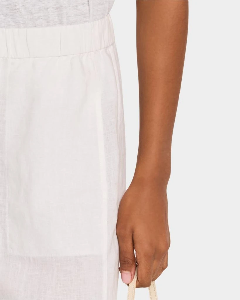Eileen Fisher Petite Cropped Straight-Leg Organic Linen Pants 5