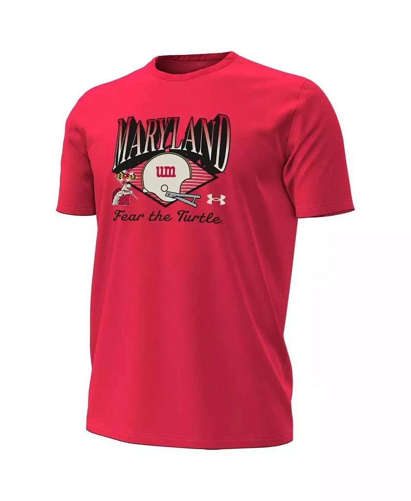 Under Armour Men's Red Maryland Terrapins Vintage Collection T-Shirt 3