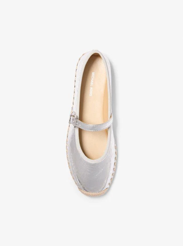 Michael Kors Lynn Metallic Leather Ballet Espadrille 3