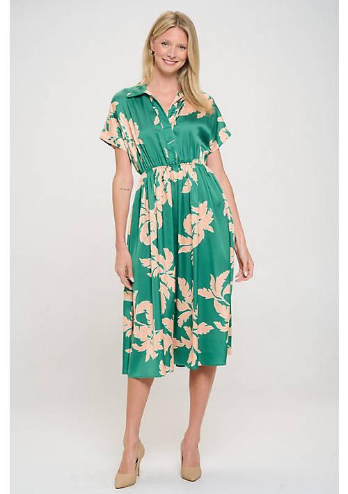 Renee C. C. Dolman Sleeves Midi Dress