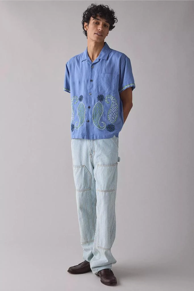 BDG BDG Hickory Stripe Baggy Skate Fit Double Knee Utility Jean 4