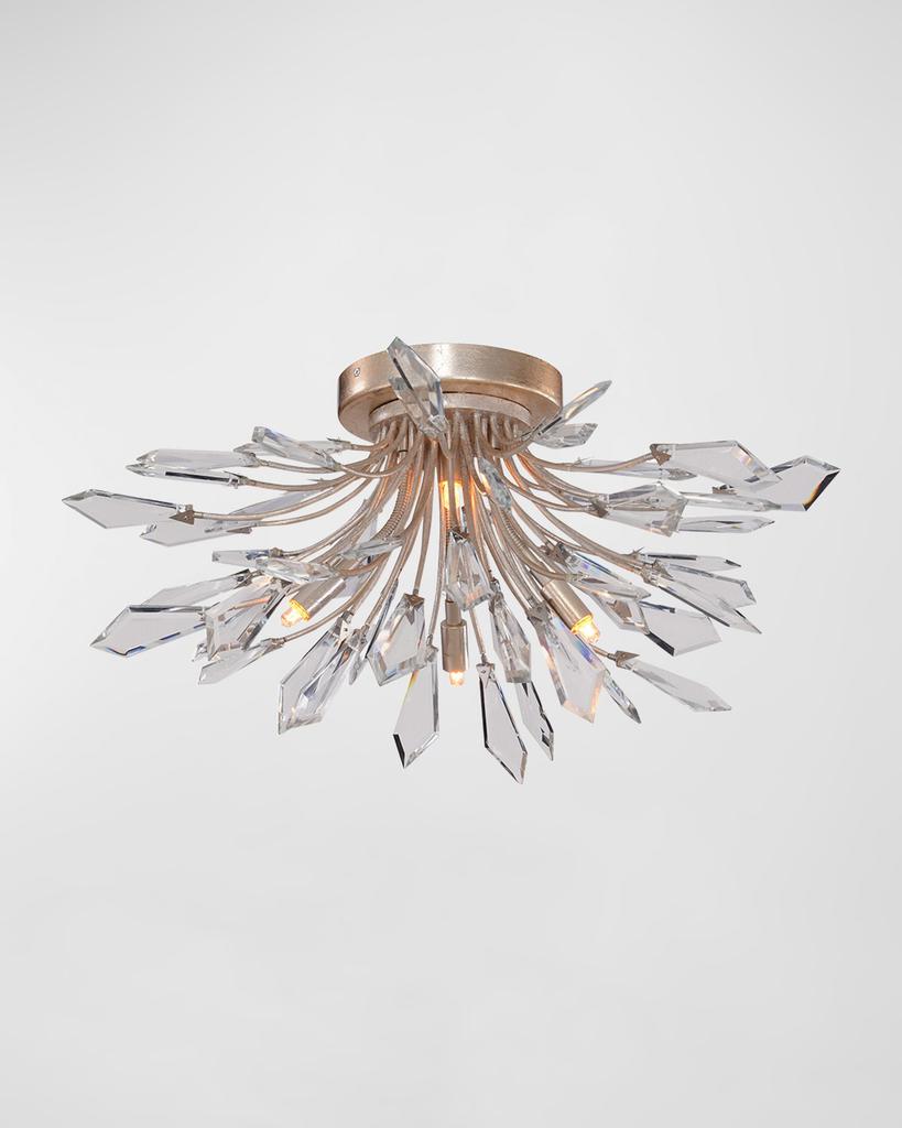 John Richard Kotta 4-Light Cut Crystal Flush Mount