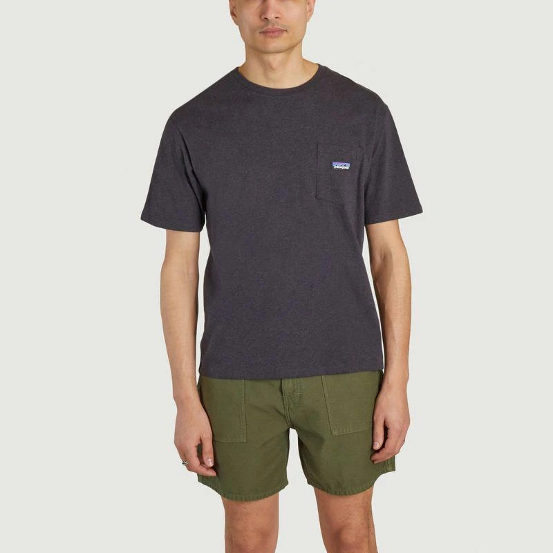 Patagonia Straight T-shirt with pocket Ink black PATAGONIA 1