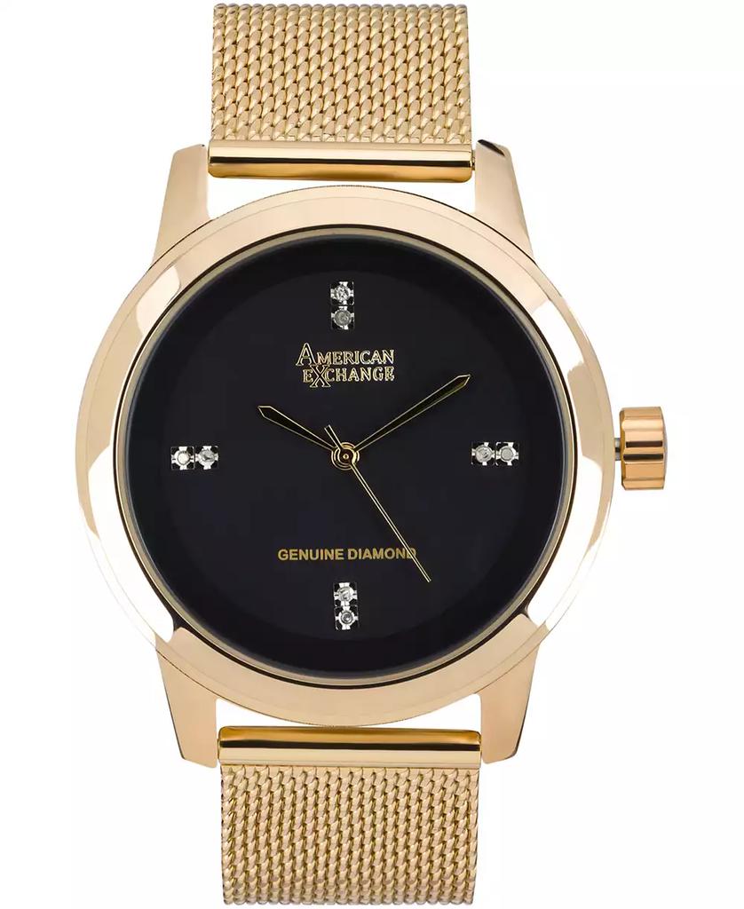 American Exchange Men's Genuine Diamond Collection Watch, 44mm