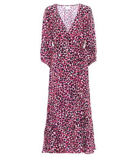 ANNA KOSTUROVA Leopard-print silk midi dress