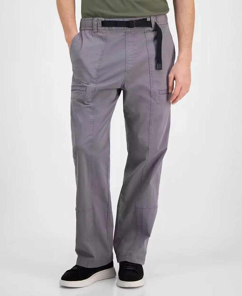 Hugo Boss Men's Gunner Classic Fit Belted Casual Trousers 3