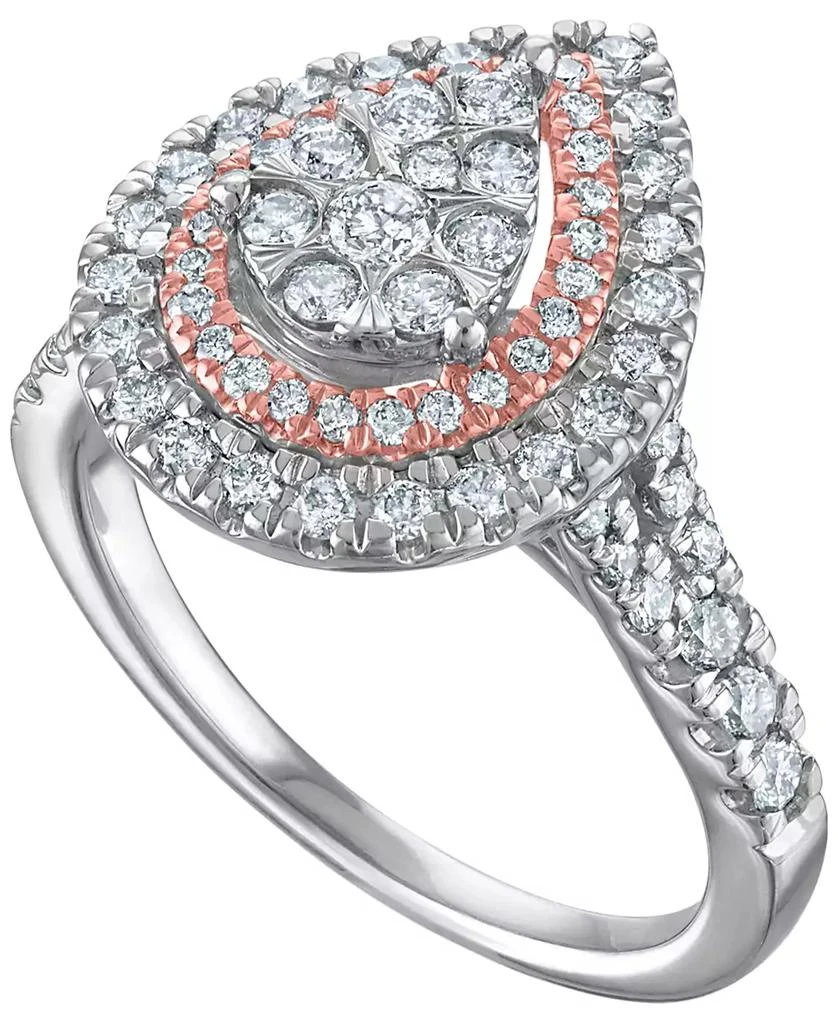 Diamond Engagement Ring(1 ct. t.w.) in 14k Two-Tone Gold