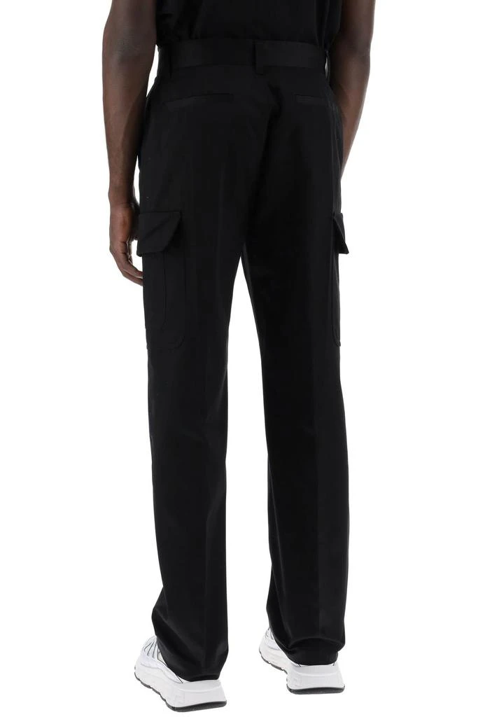 Versace cotton gabardine cargo pants in 3