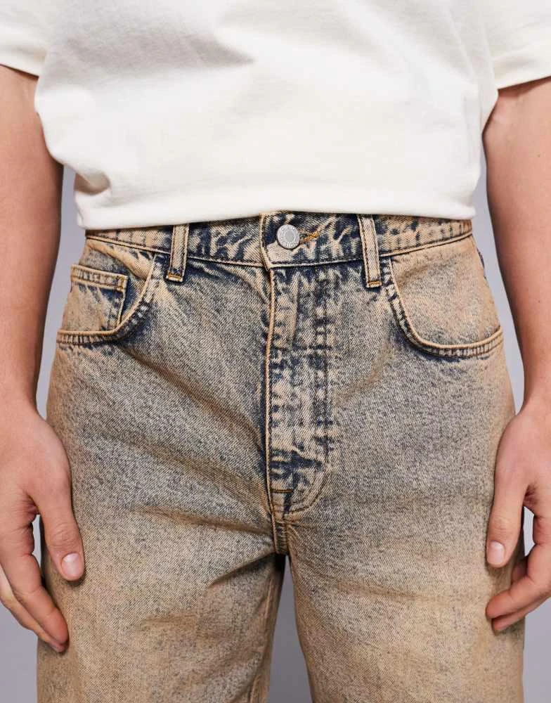 ASOS ASOS DESIGN baggy jeans in orange tint 4