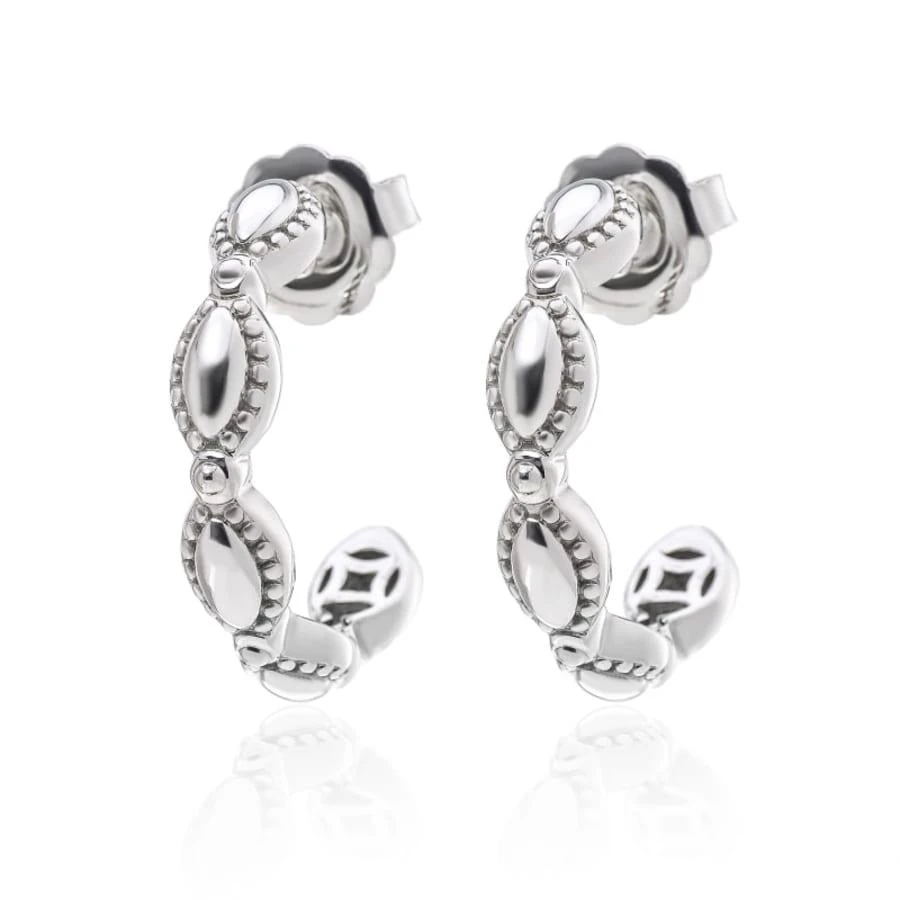 Charles Krypell Firefly Sterling Silver and 14K White Gold Women's Earrings 1-6964-FFS 1