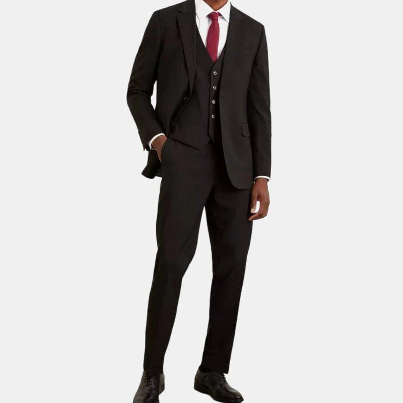 Burton Mens Essential Plain Tailored Suit Trousers 1
